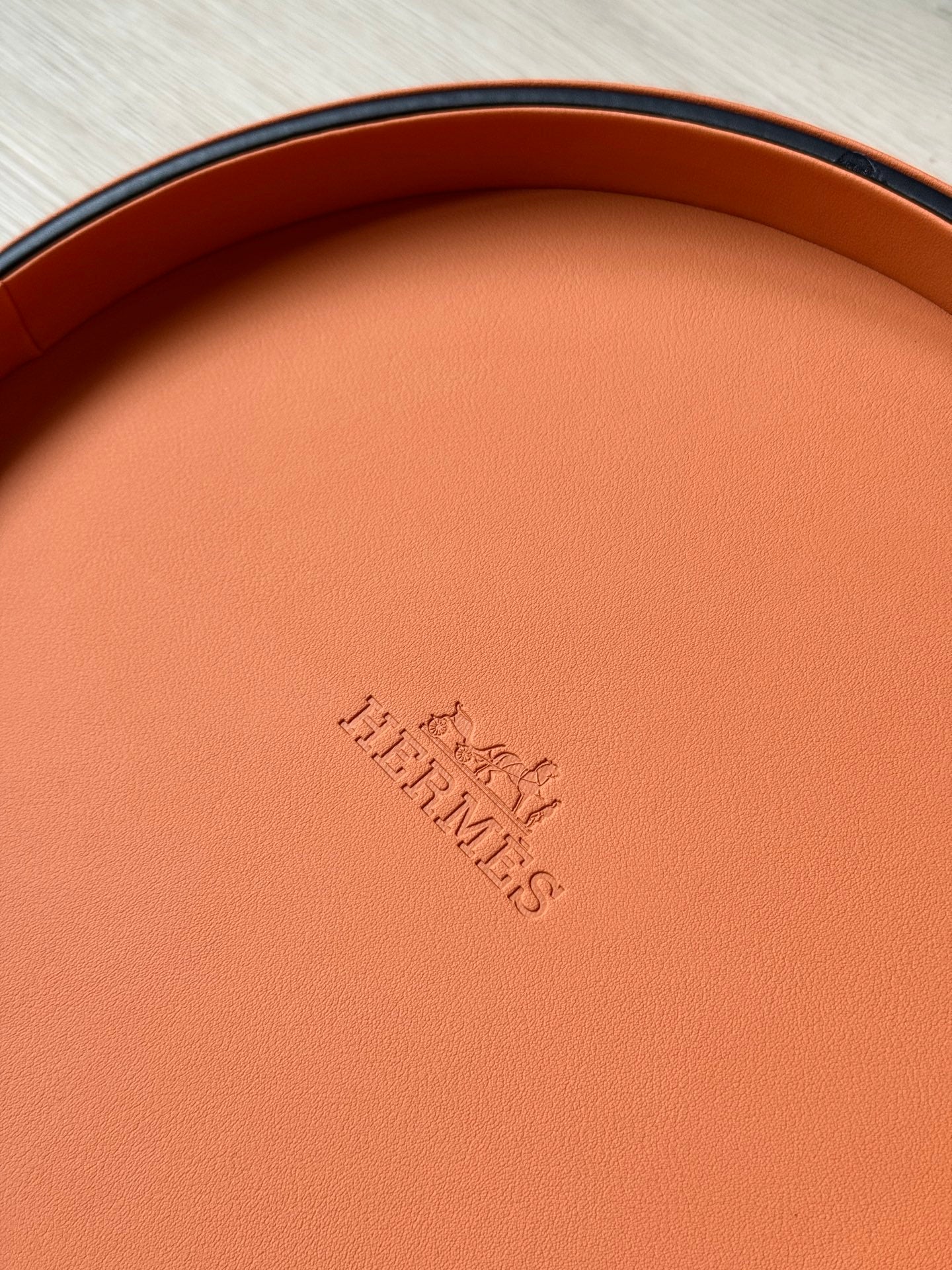 HERMES ROUND SERVING TRAY