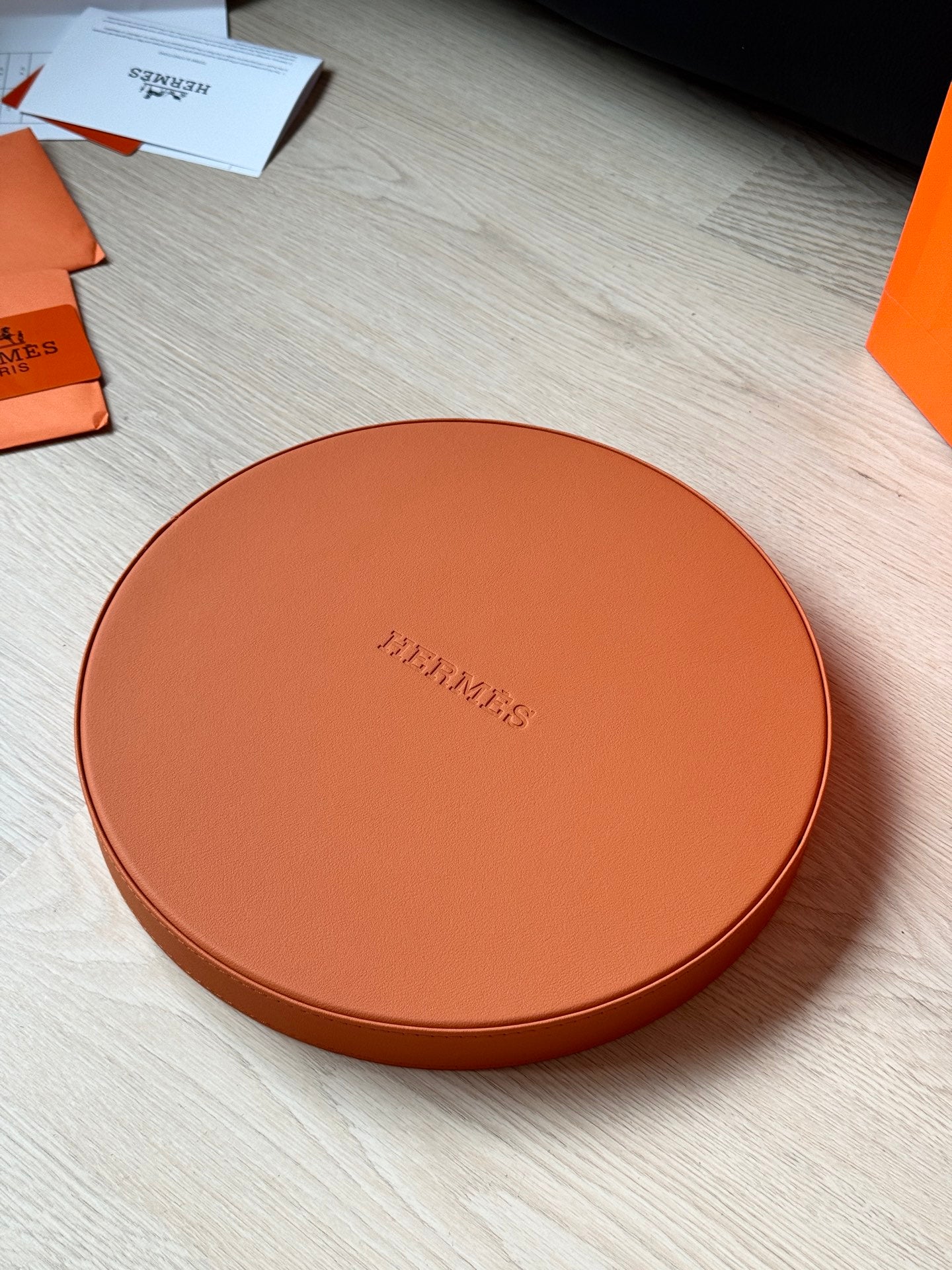 HERMES ROUND SERVING TRAY