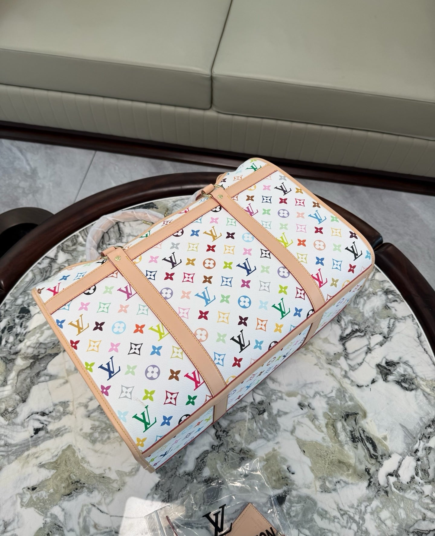 CUSTOM LV PET BAG (MURAKAMI)