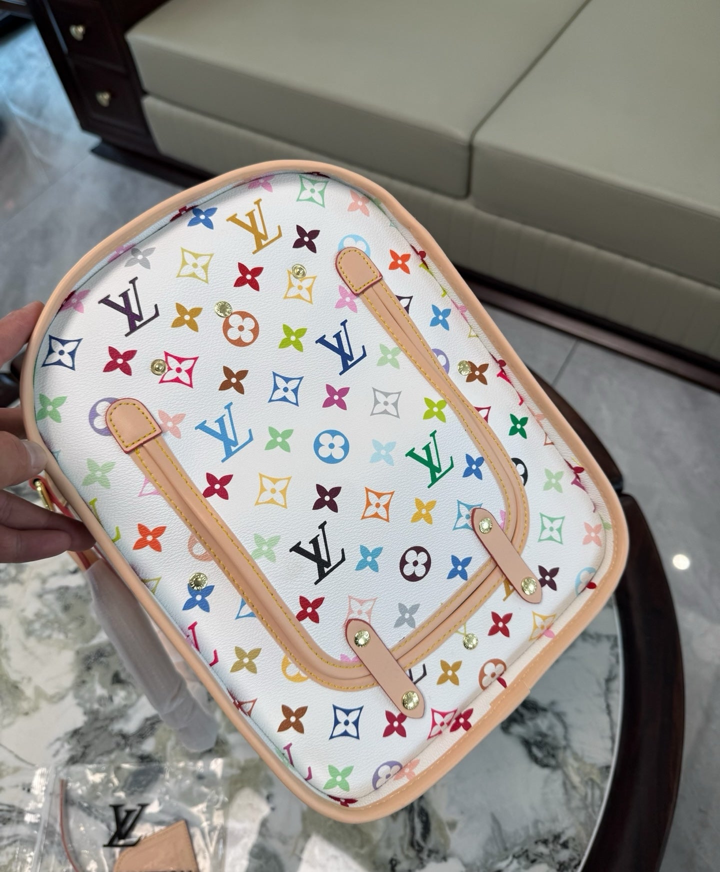CUSTOM LV PET BAG (MURAKAMI)