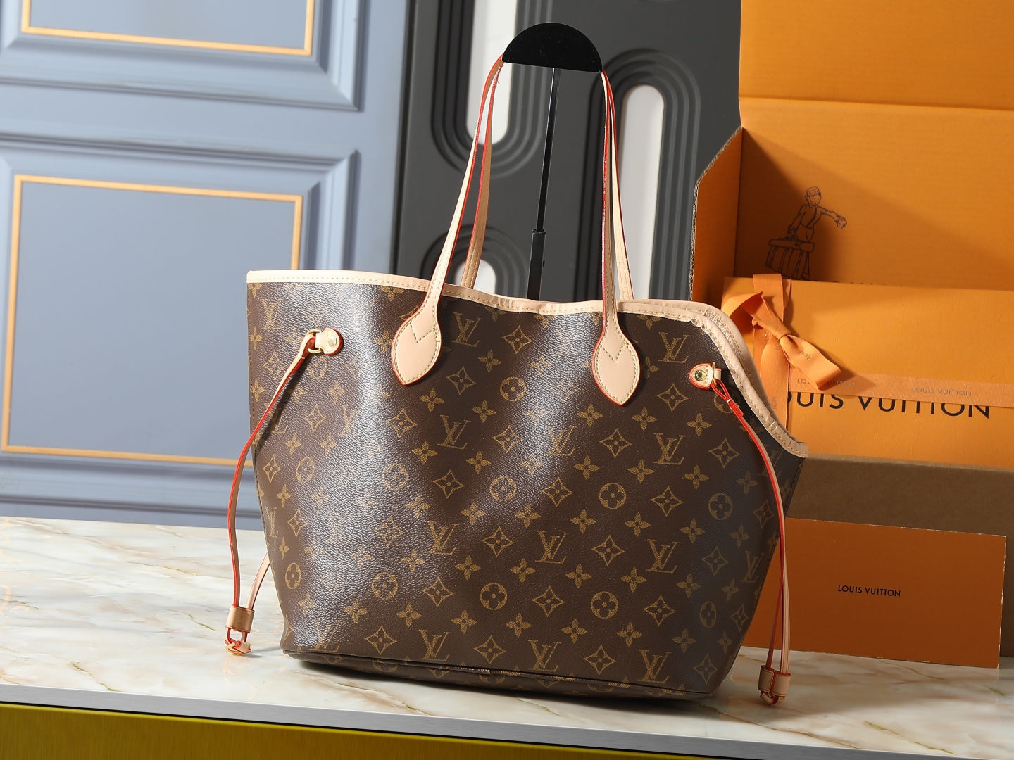 CUSTOM LV NEVERWOOF PET BAG