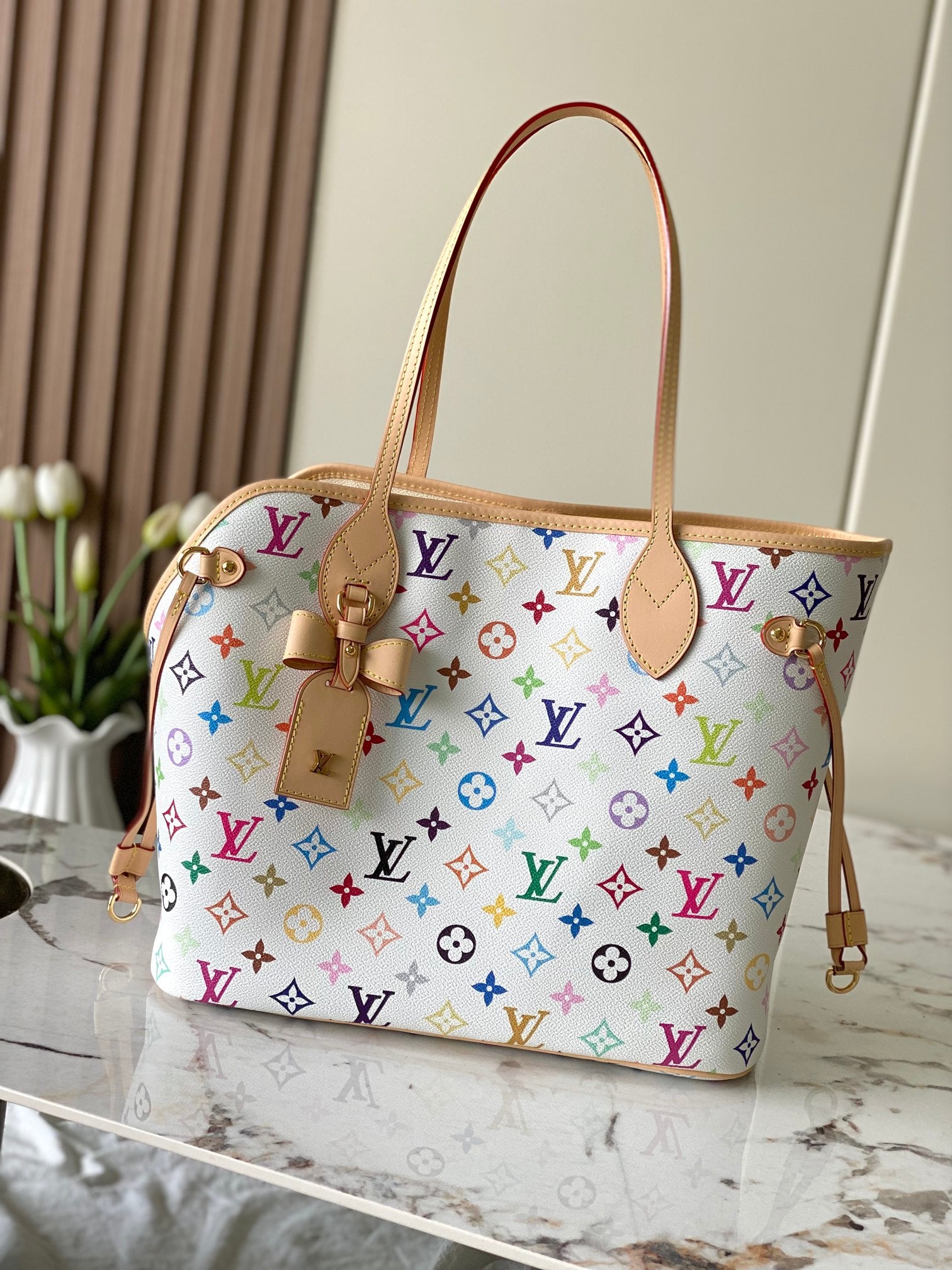 CUSTOM LV NEVERWOOF PET BAG (MURAKAMI)