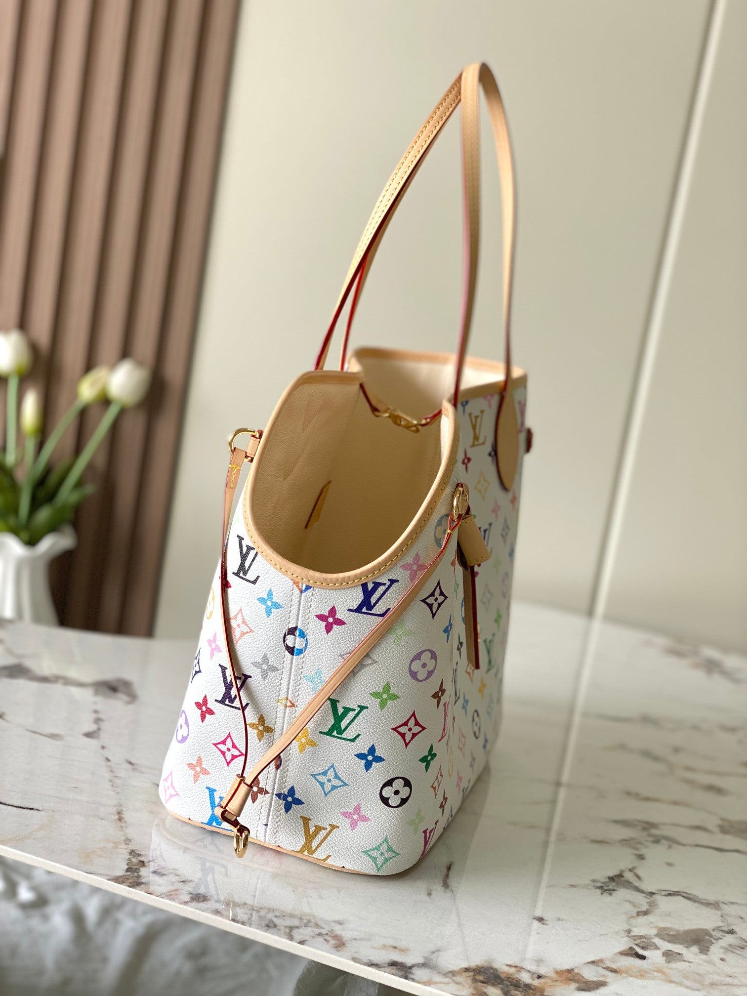 CUSTOM LV NEVERWOOF PET BAG (MURAKAMI)