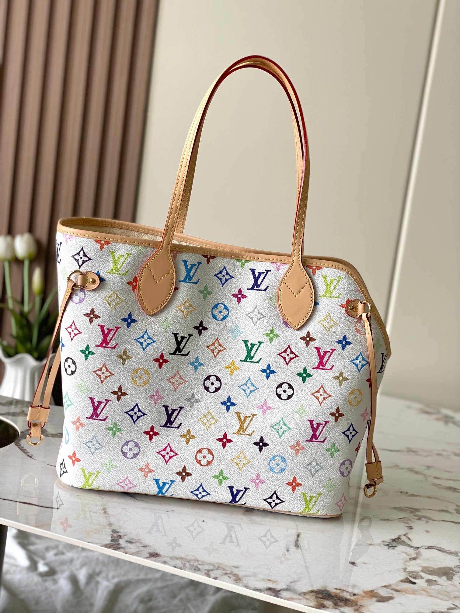CUSTOM LV NEVERWOOF PET BAG (MURAKAMI)