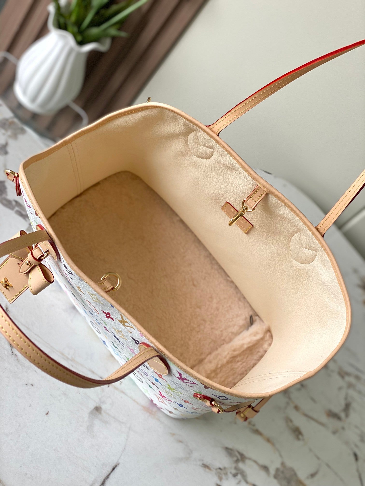 CUSTOM LV NEVERWOOF PET BAG (MURAKAMI)