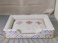 CUSTOM LV PET BED (MURAKAMI)