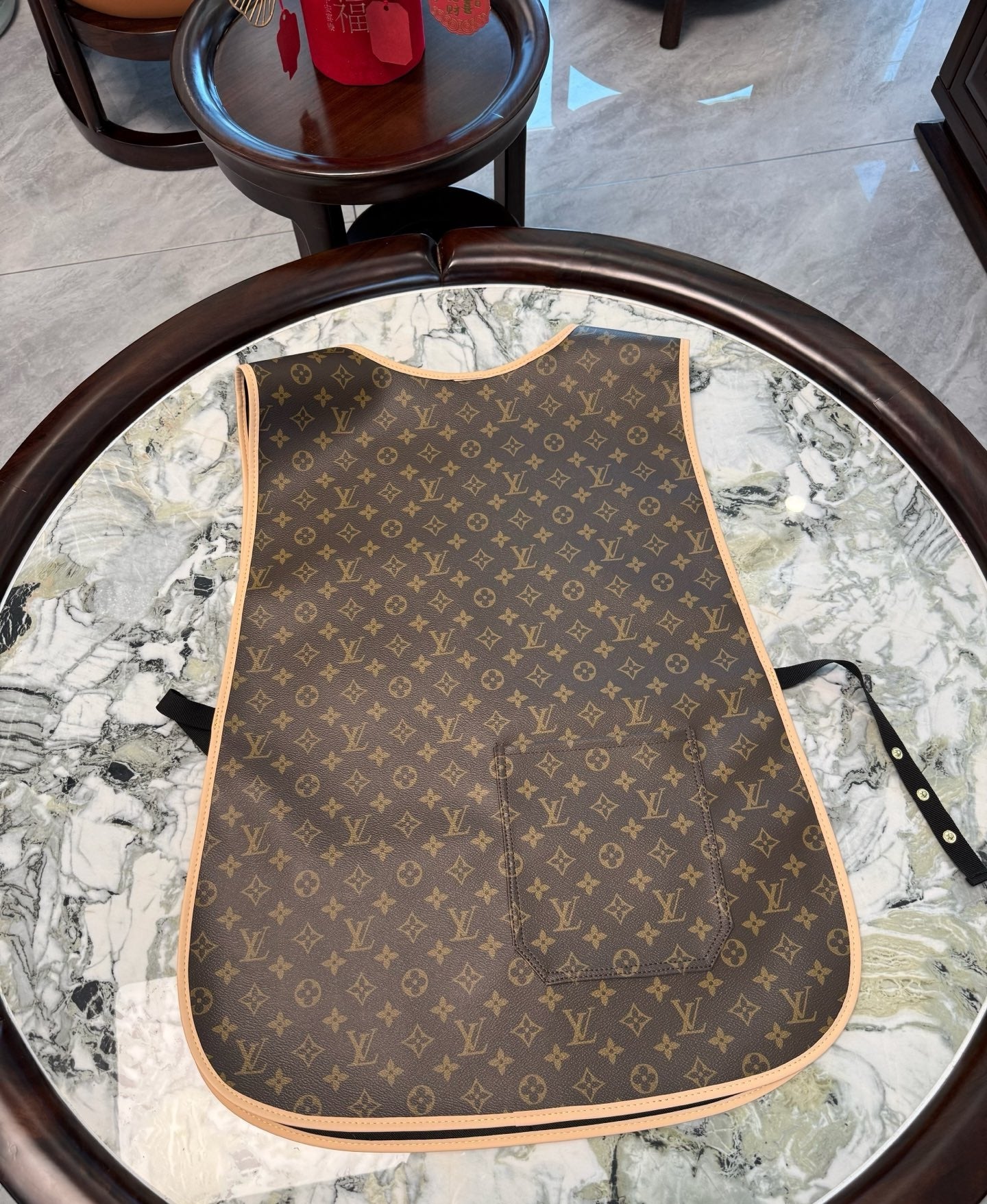 CUSTOM LV LEATHER APRON 2.0