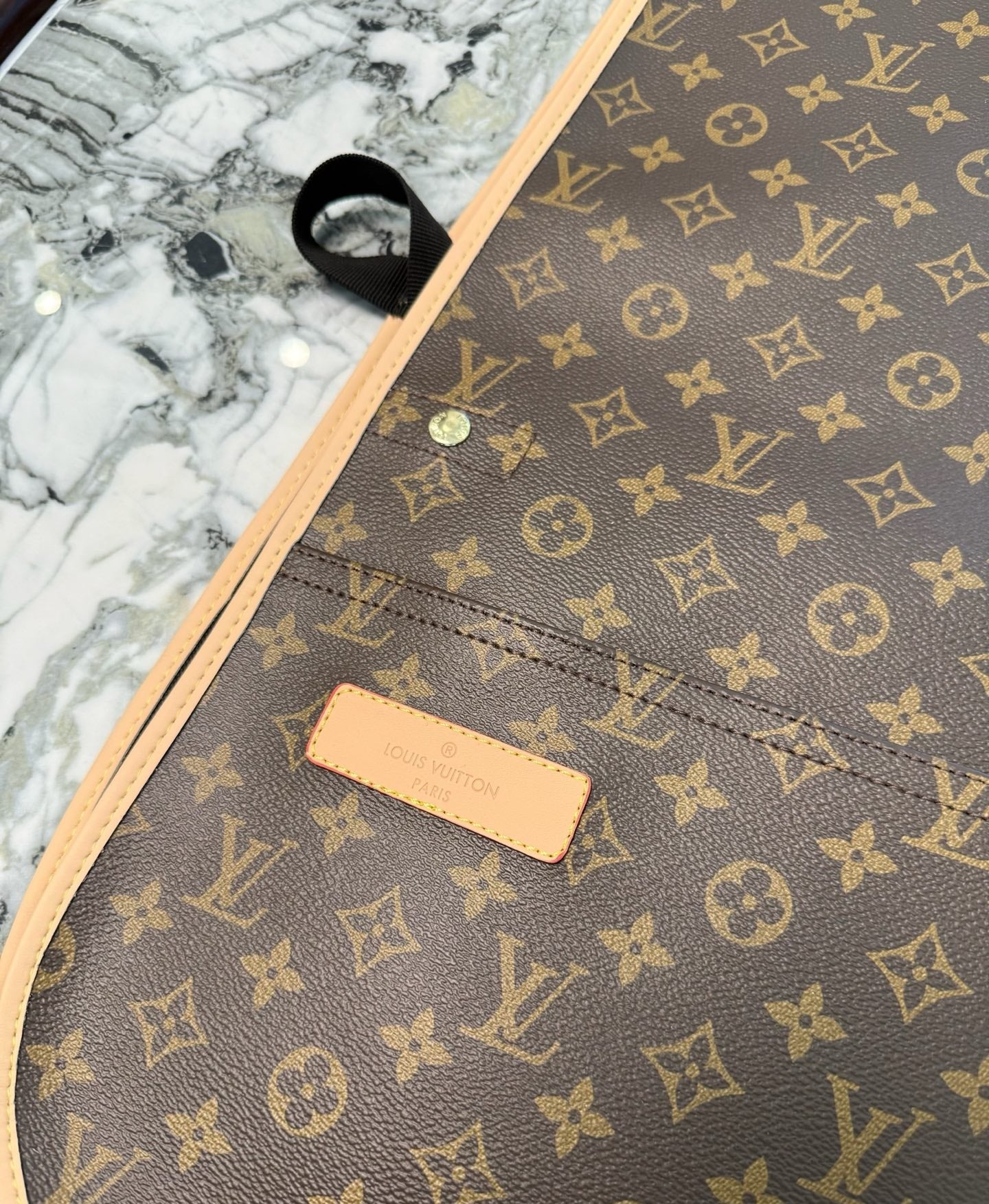 CUSTOM LV LEATHER APRON 2.0