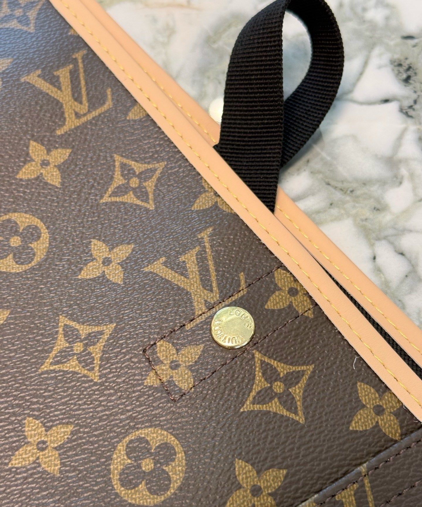 CUSTOM LV LEATHER APRON 2.0