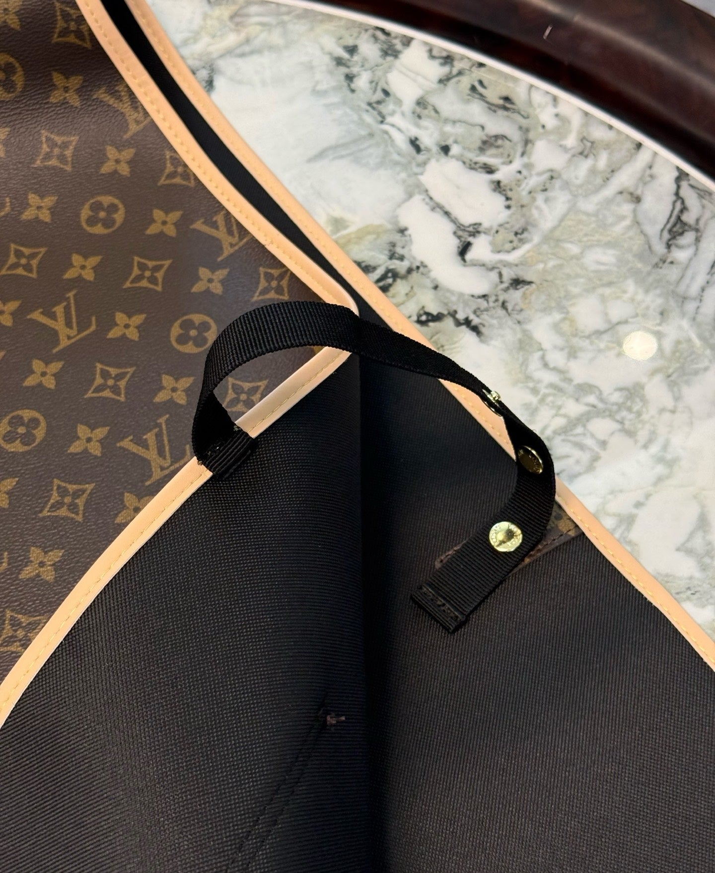 CUSTOM LV LEATHER APRON 2.0