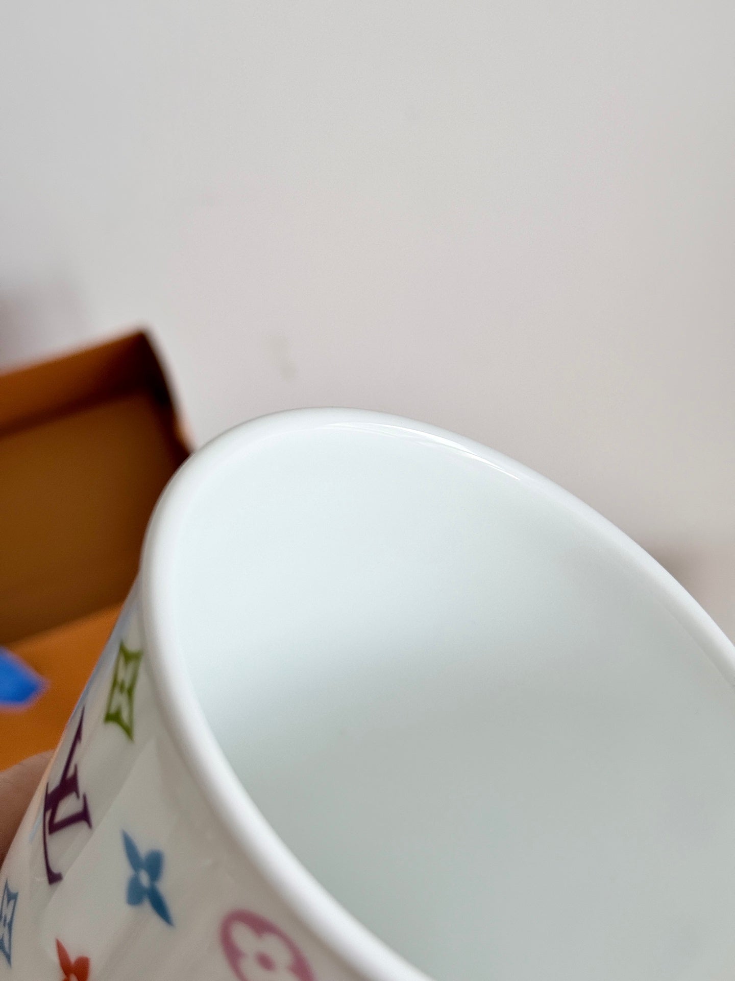 CUSTOM LV MONOGRAM PORCELAIN CUP (MULTICOLOUR)
