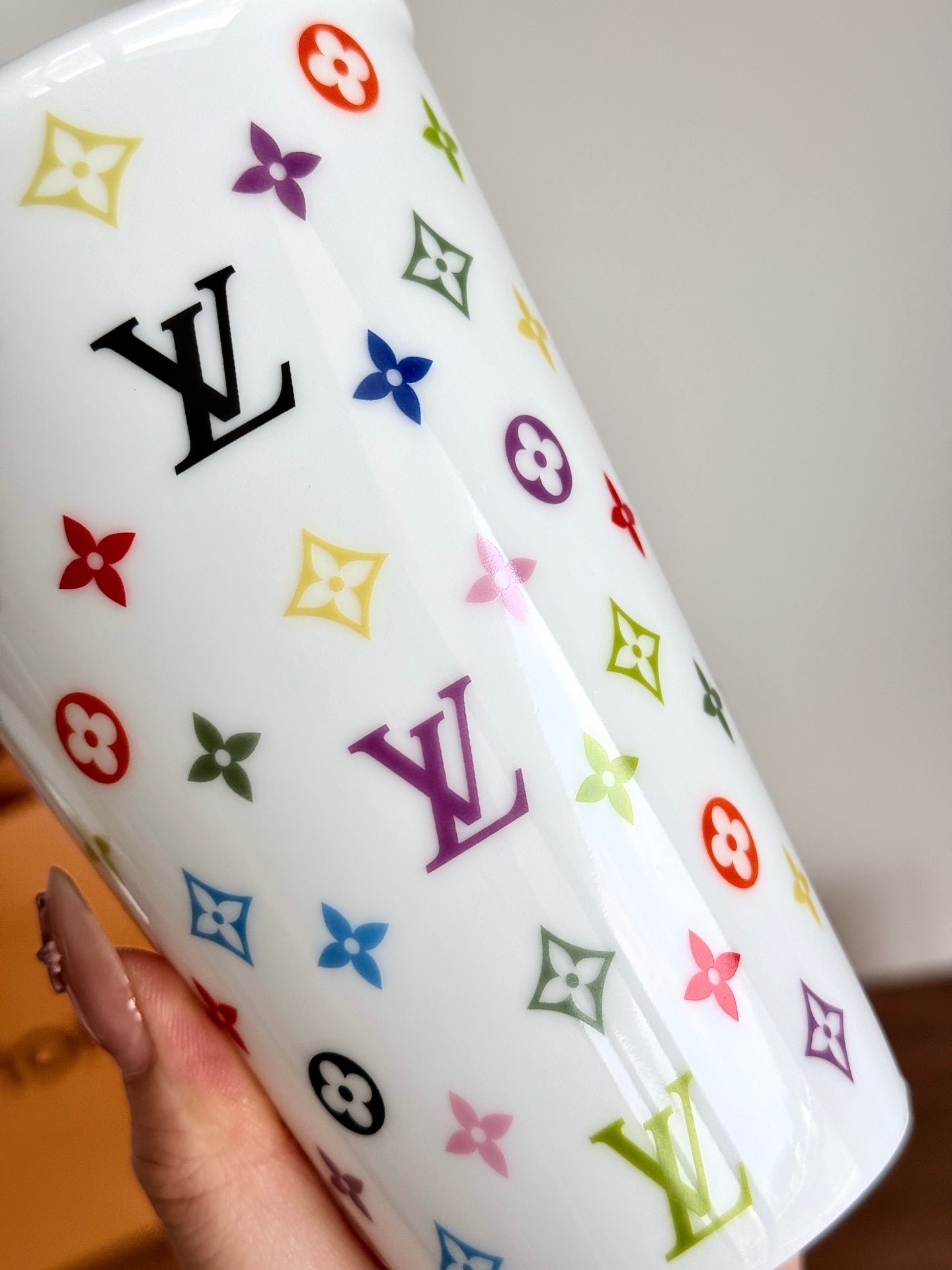 CUSTOM LV MONOGRAM PORCELAIN CUP (MULTICOLOUR)