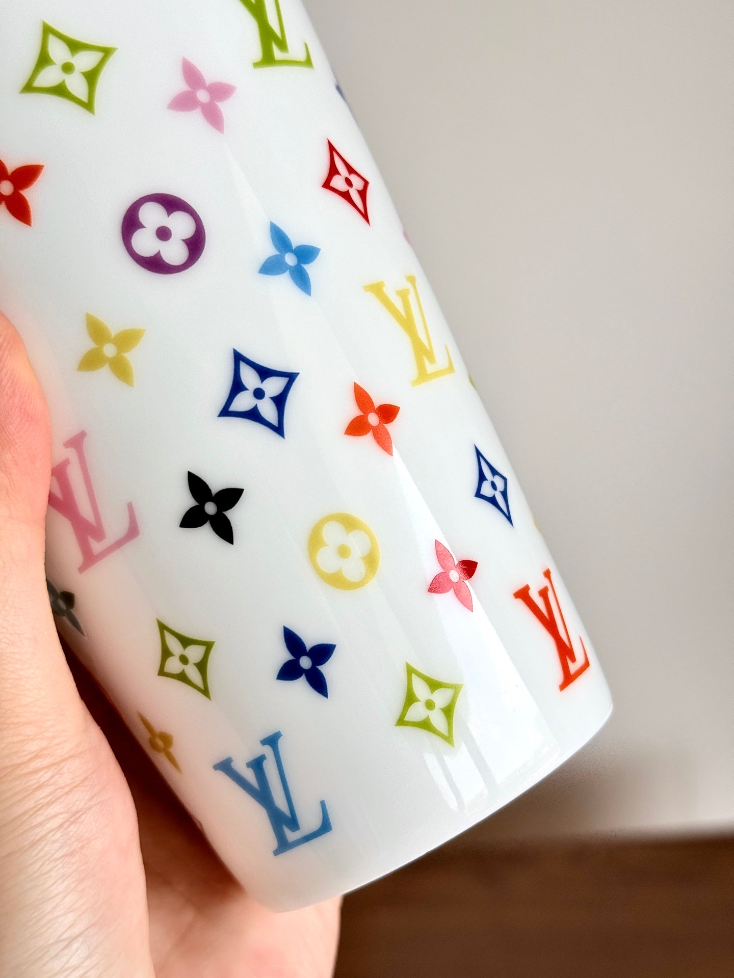 CUSTOM LV MONOGRAM PORCELAIN CUP (MULTICOLOUR)