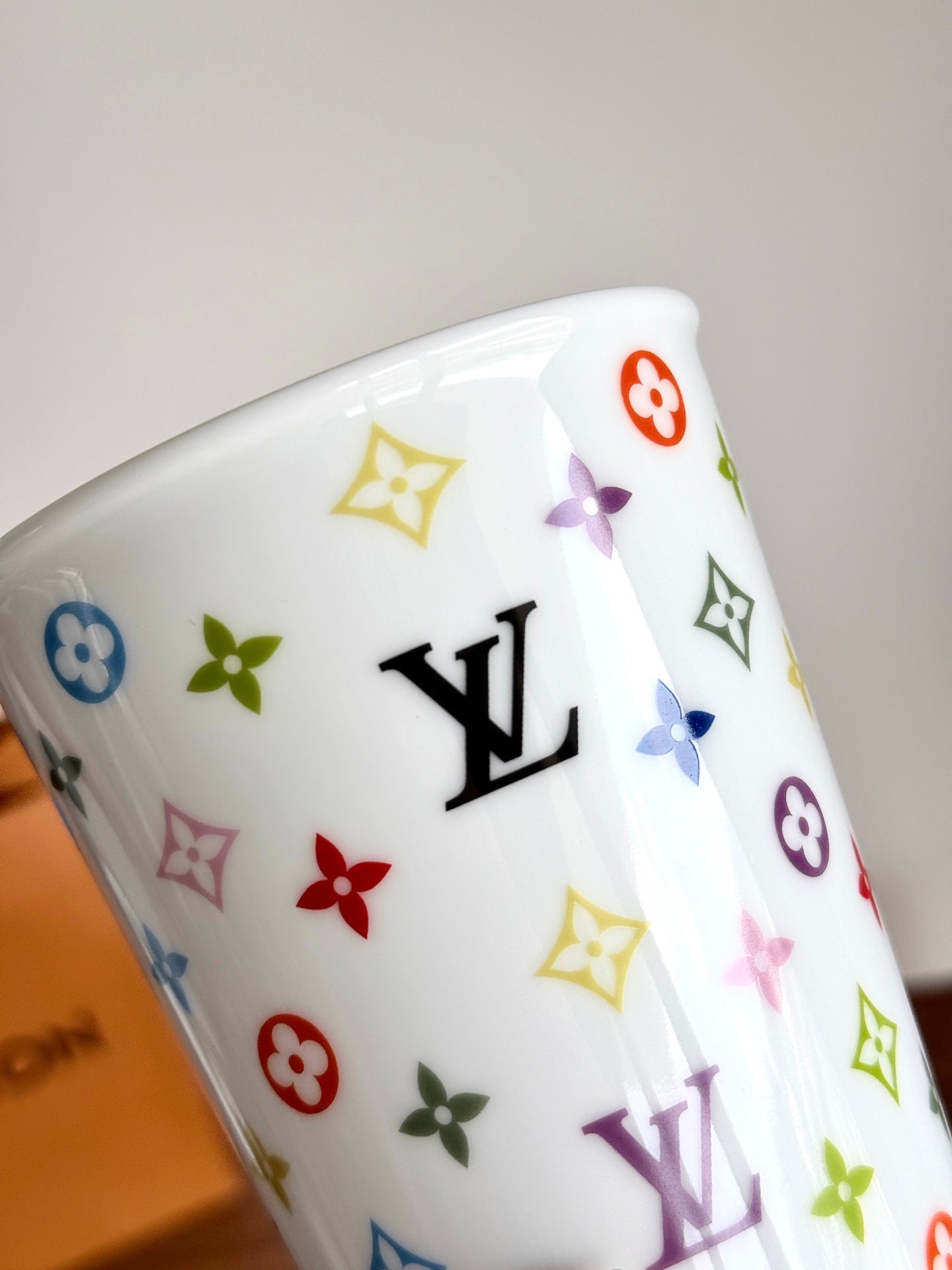 CUSTOM LV MONOGRAM PORCELAIN CUP (MULTICOLOUR)