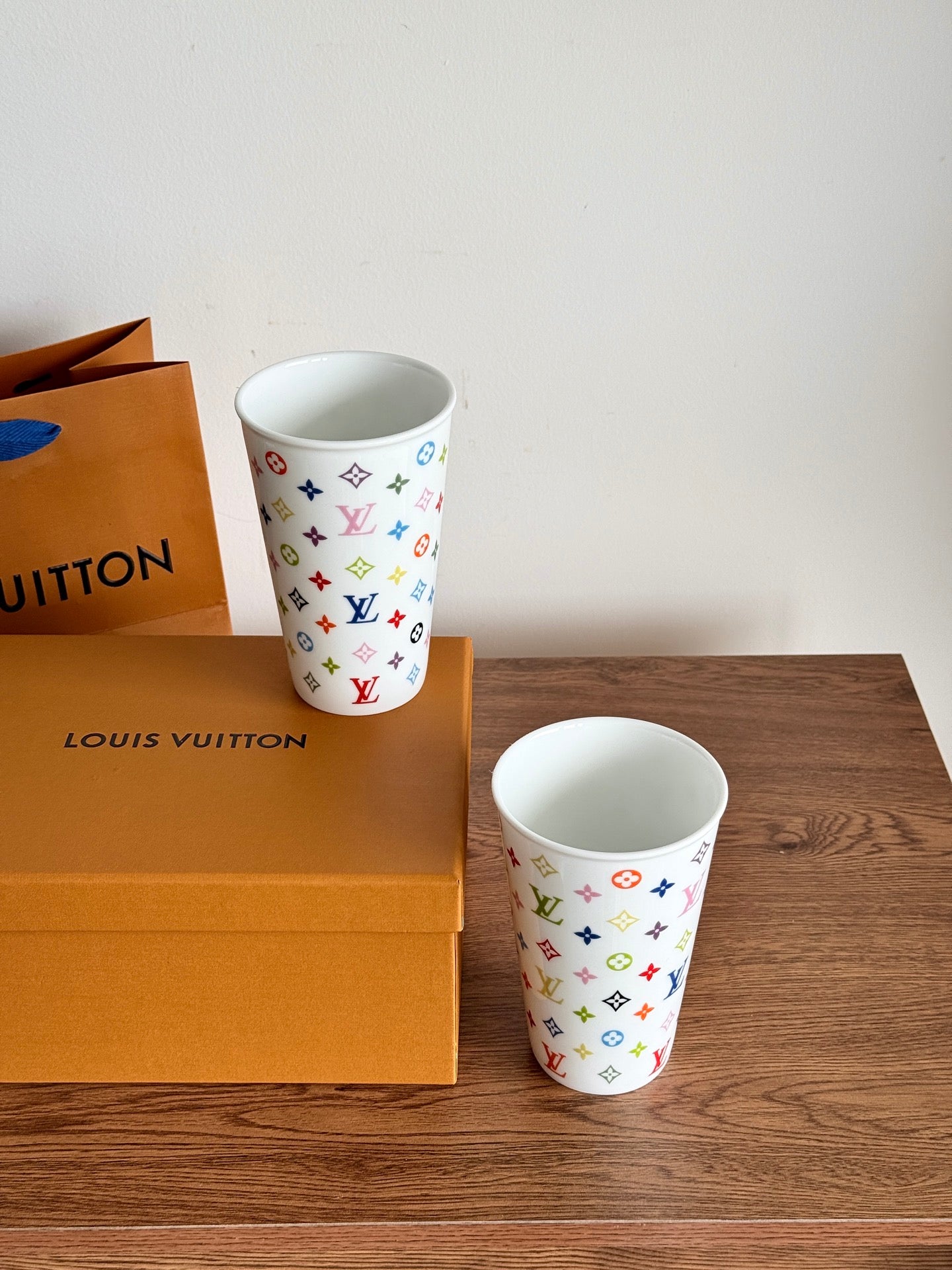 CUSTOM LV MONOGRAM PORCELAIN CUP (MULTICOLOUR)