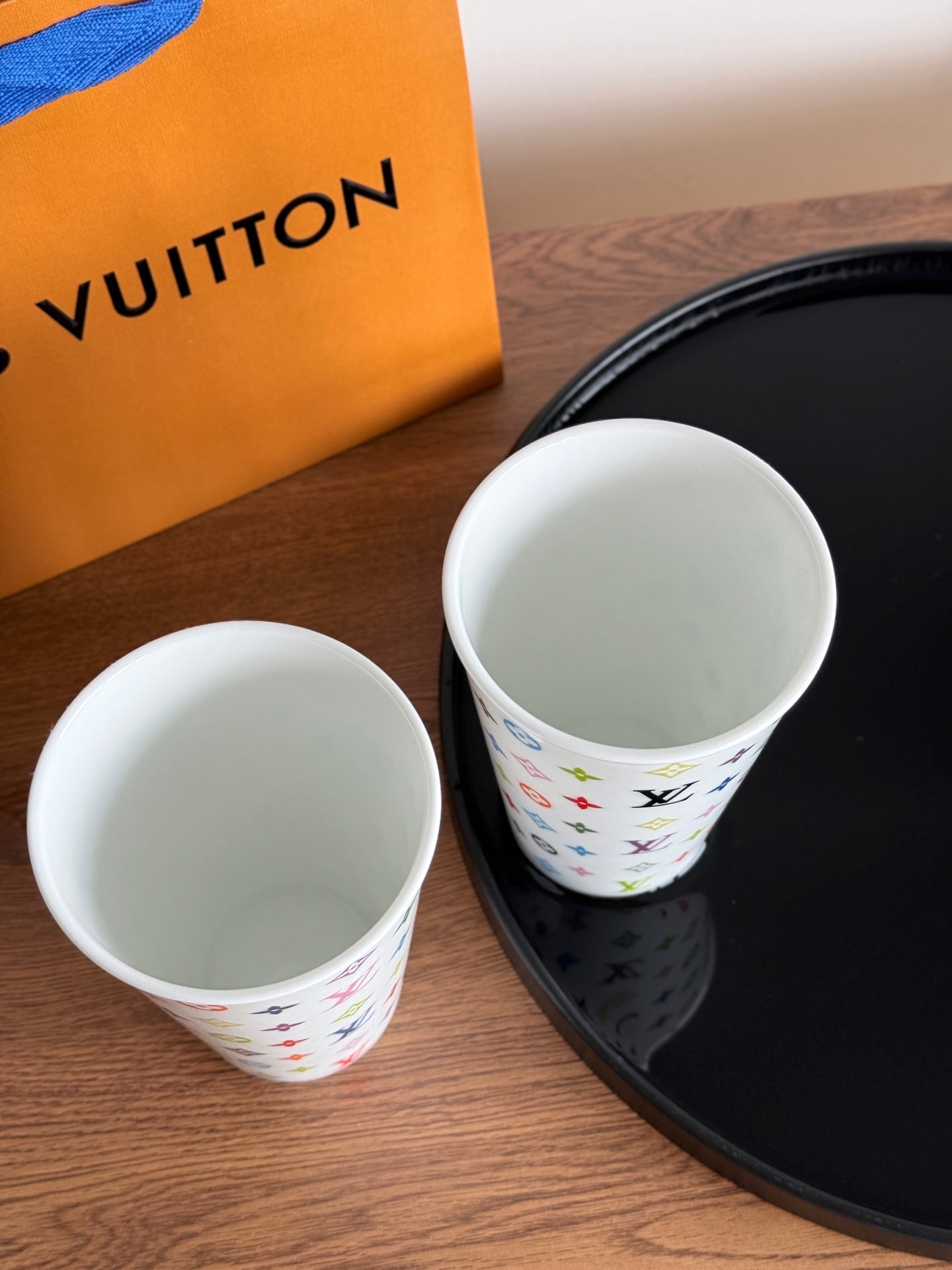 CUSTOM LV MONOGRAM PORCELAIN CUP (MULTICOLOUR)
