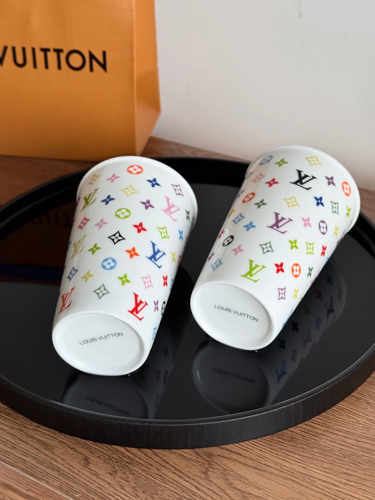 CUSTOM LV MONOGRAM PORCELAIN CUP (MULTICOLOUR)