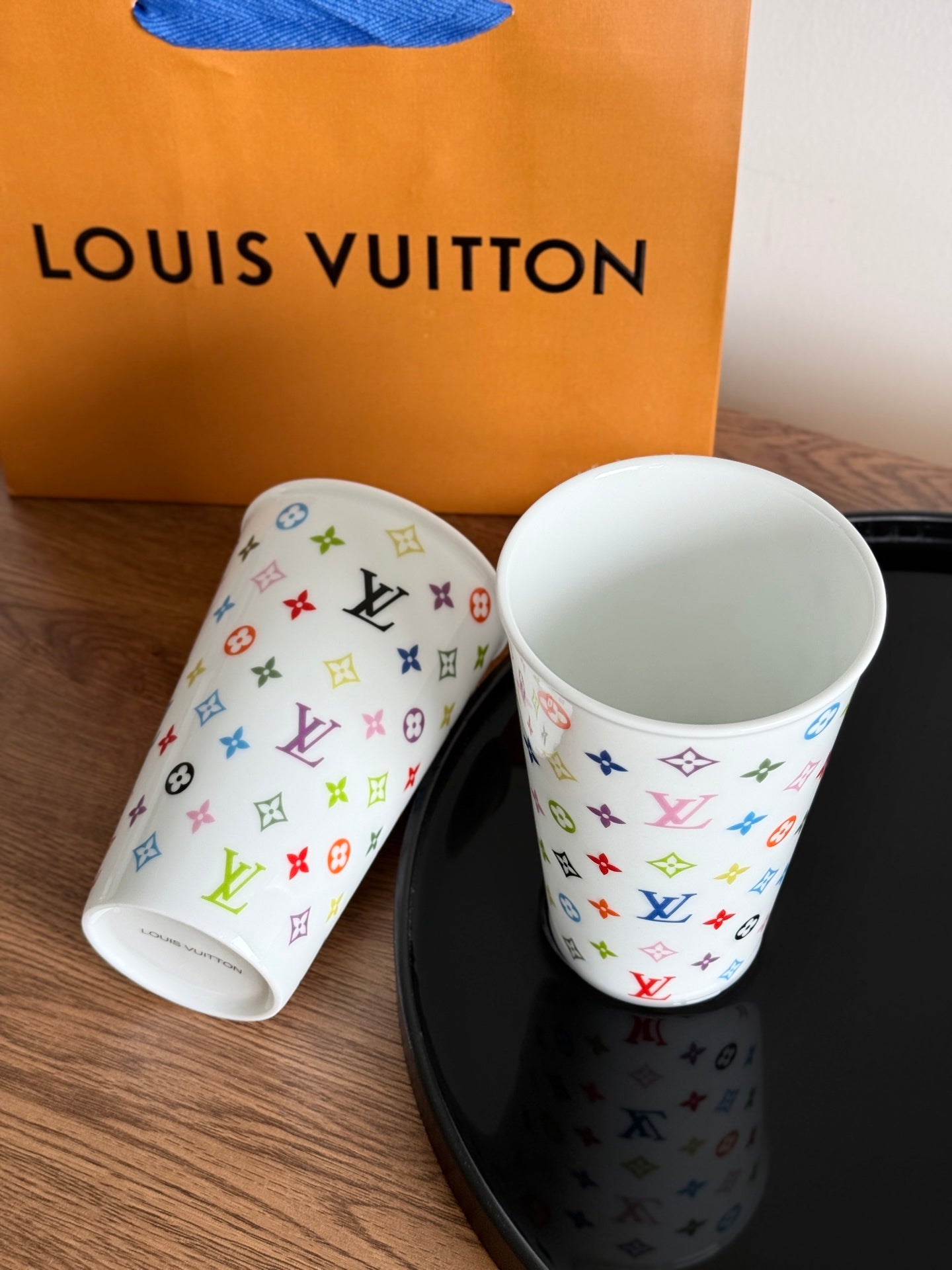 CUSTOM LV MONOGRAM PORCELAIN CUP (MULTICOLOUR)