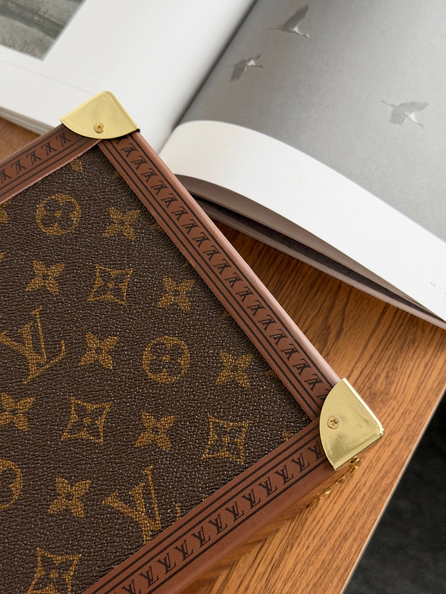 CUSTOM LV JEWELRY WOODEN BOX