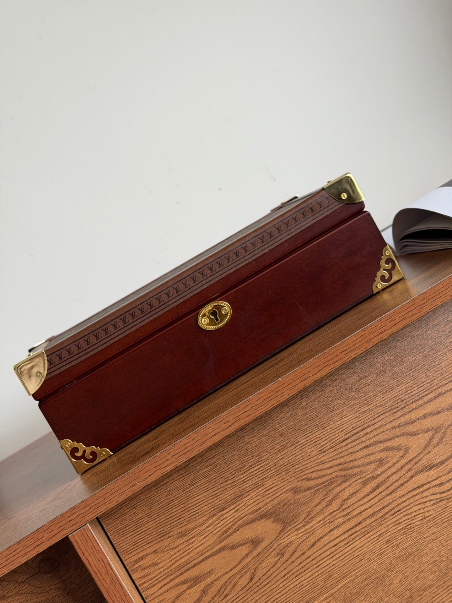 CUSTOM LV JEWELRY WOODEN BOX