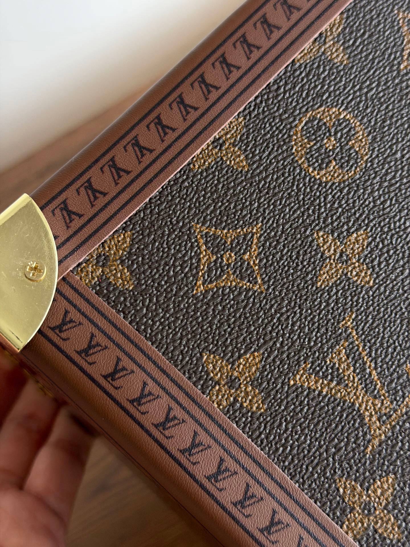 CUSTOM LV JEWELRY WOODEN BOX