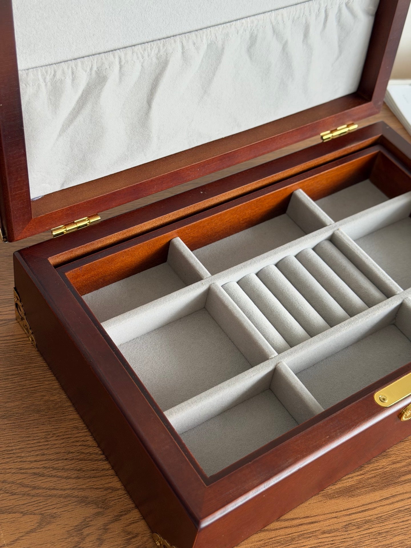 CUSTOM LV JEWELRY WOODEN BOX