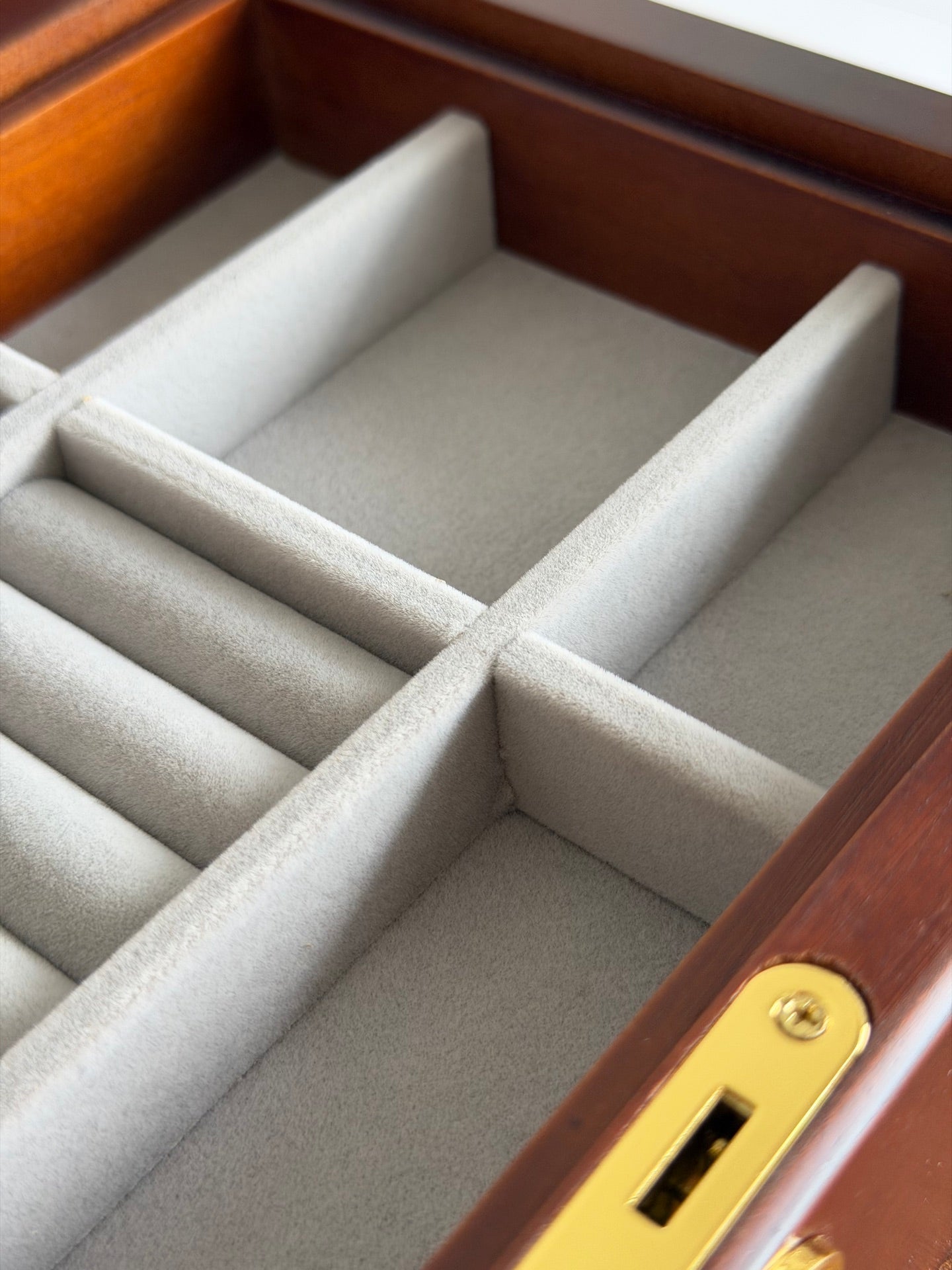CUSTOM LV JEWELRY WOODEN BOX