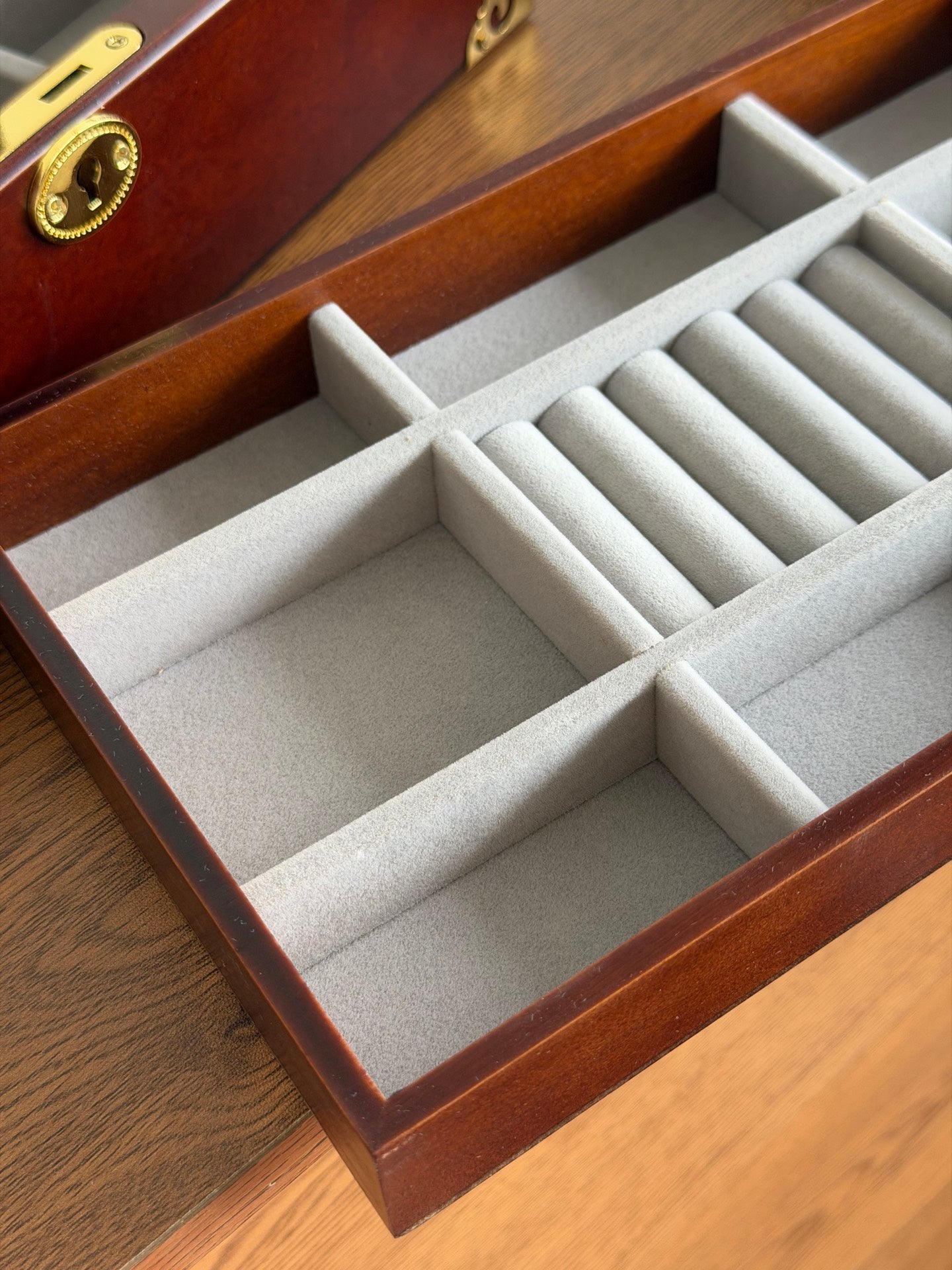 CUSTOM LV JEWELRY WOODEN BOX