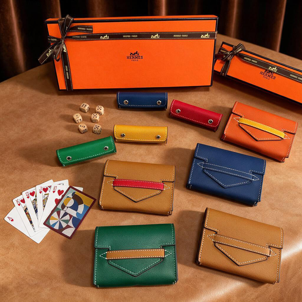CUSTOM HERMES POKER CARDS CASE