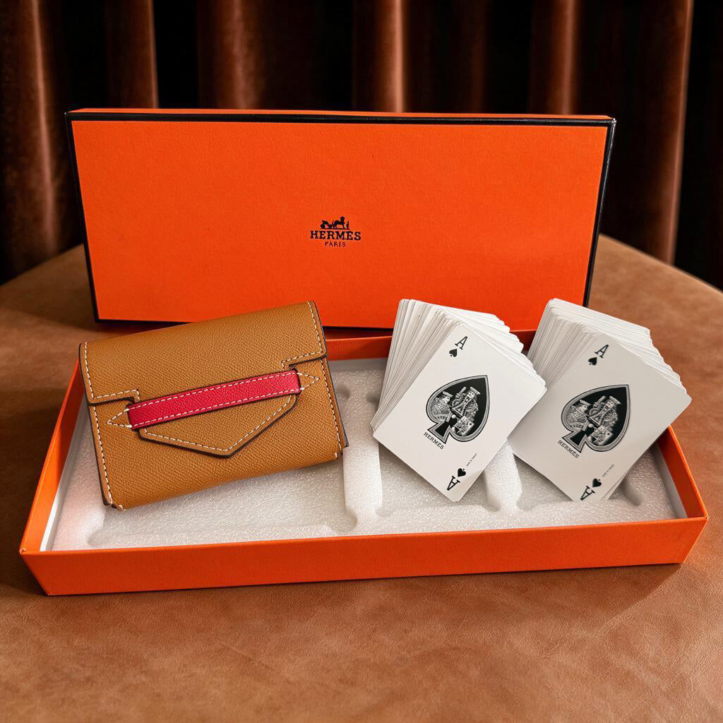 CUSTOM HERMES POKER CARDS CASE
