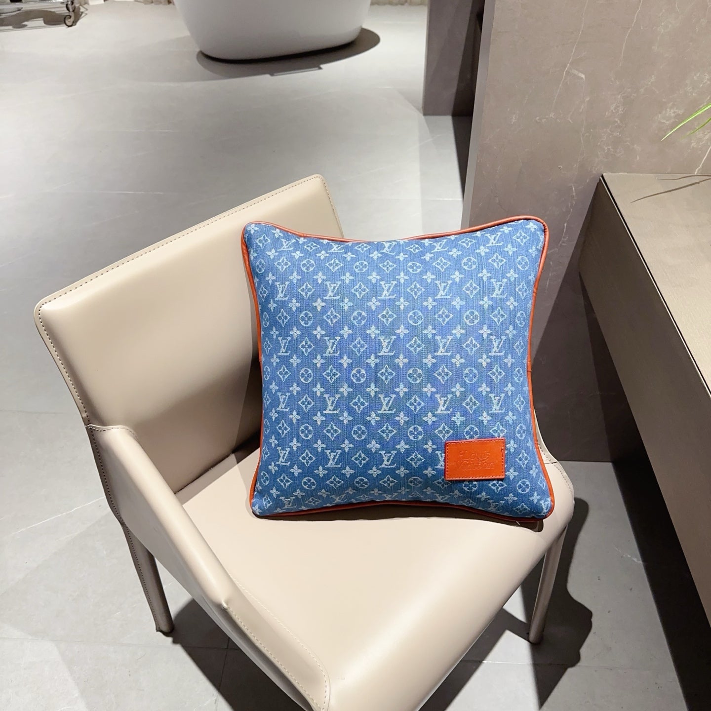 CUSTOM LV MONOGRAM PILLOW