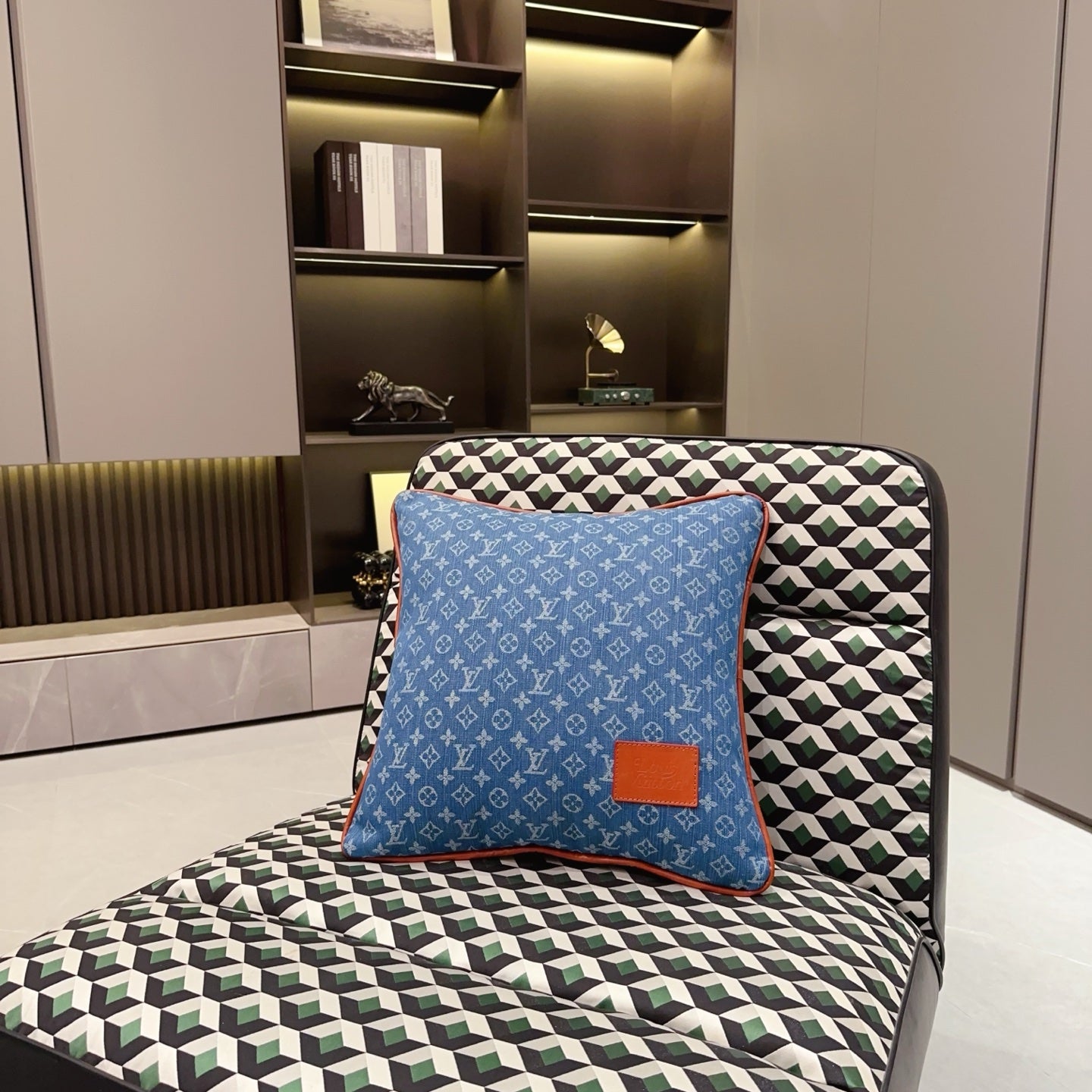 CUSTOM LV MONOGRAM PILLOW