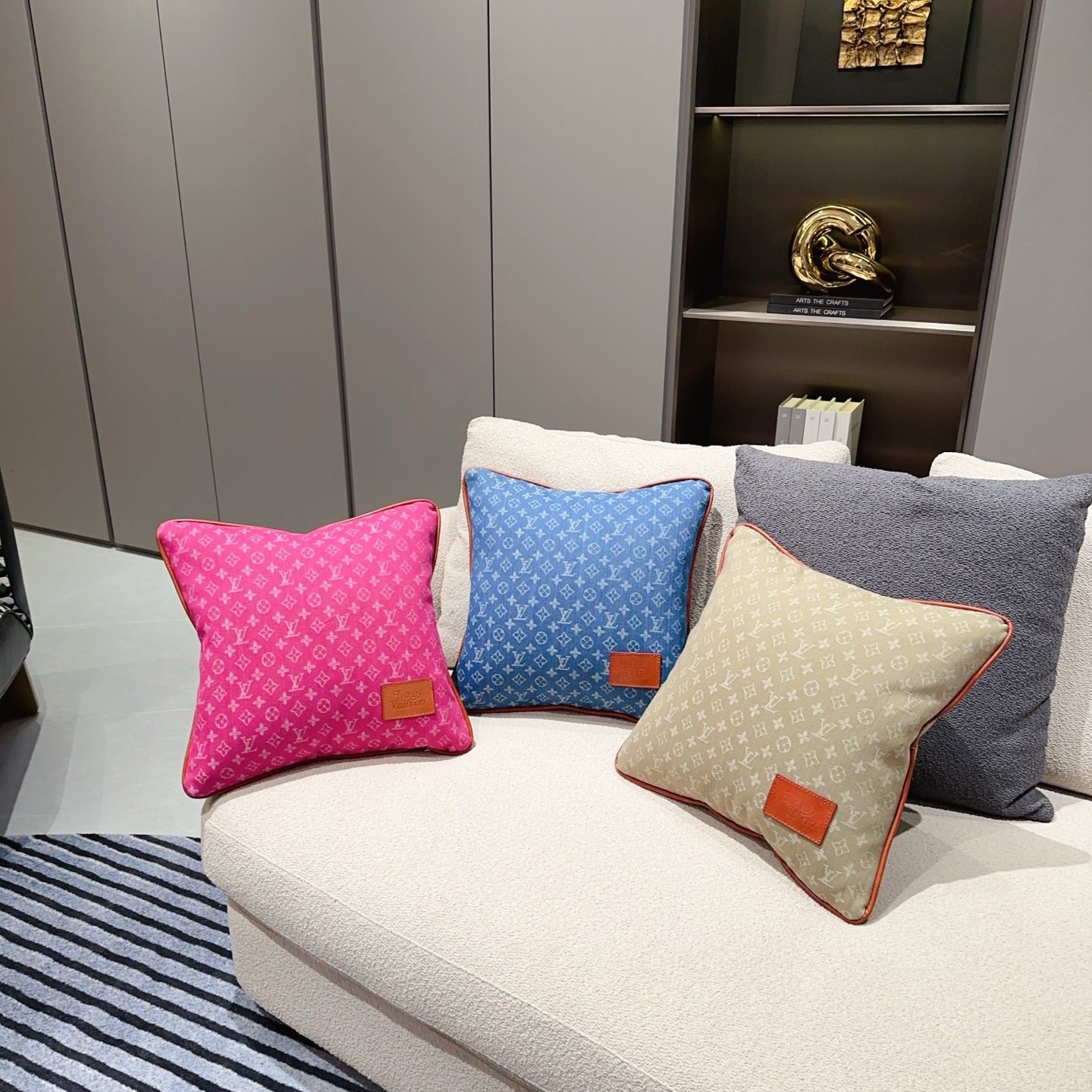 CUSTOM LV MONOGRAM PILLOW