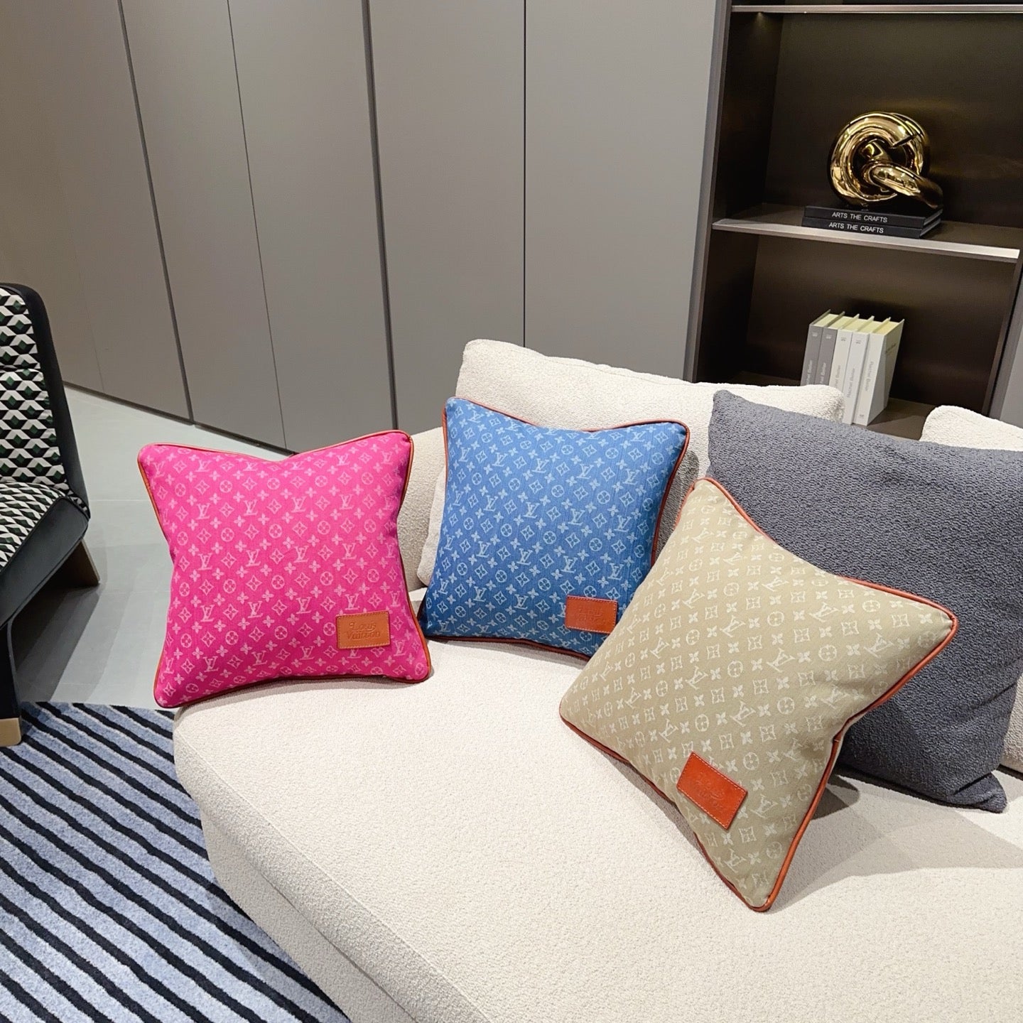 CUSTOM LV MONOGRAM PILLOW