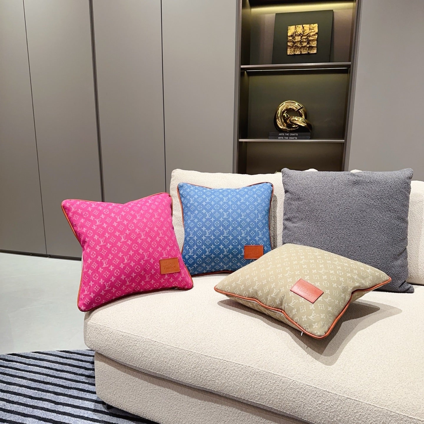 CUSTOM LV MONOGRAM PILLOW