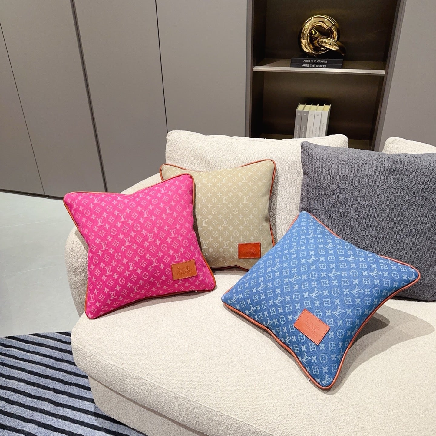 CUSTOM LV MONOGRAM PILLOW
