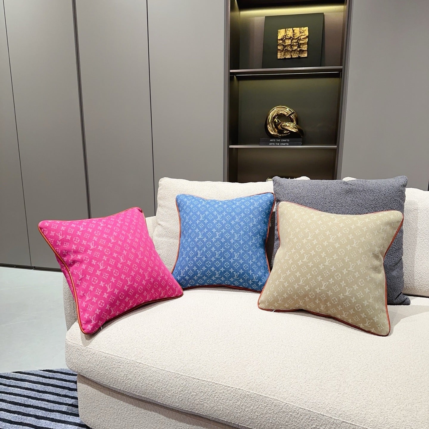 CUSTOM LV MONOGRAM PILLOW
