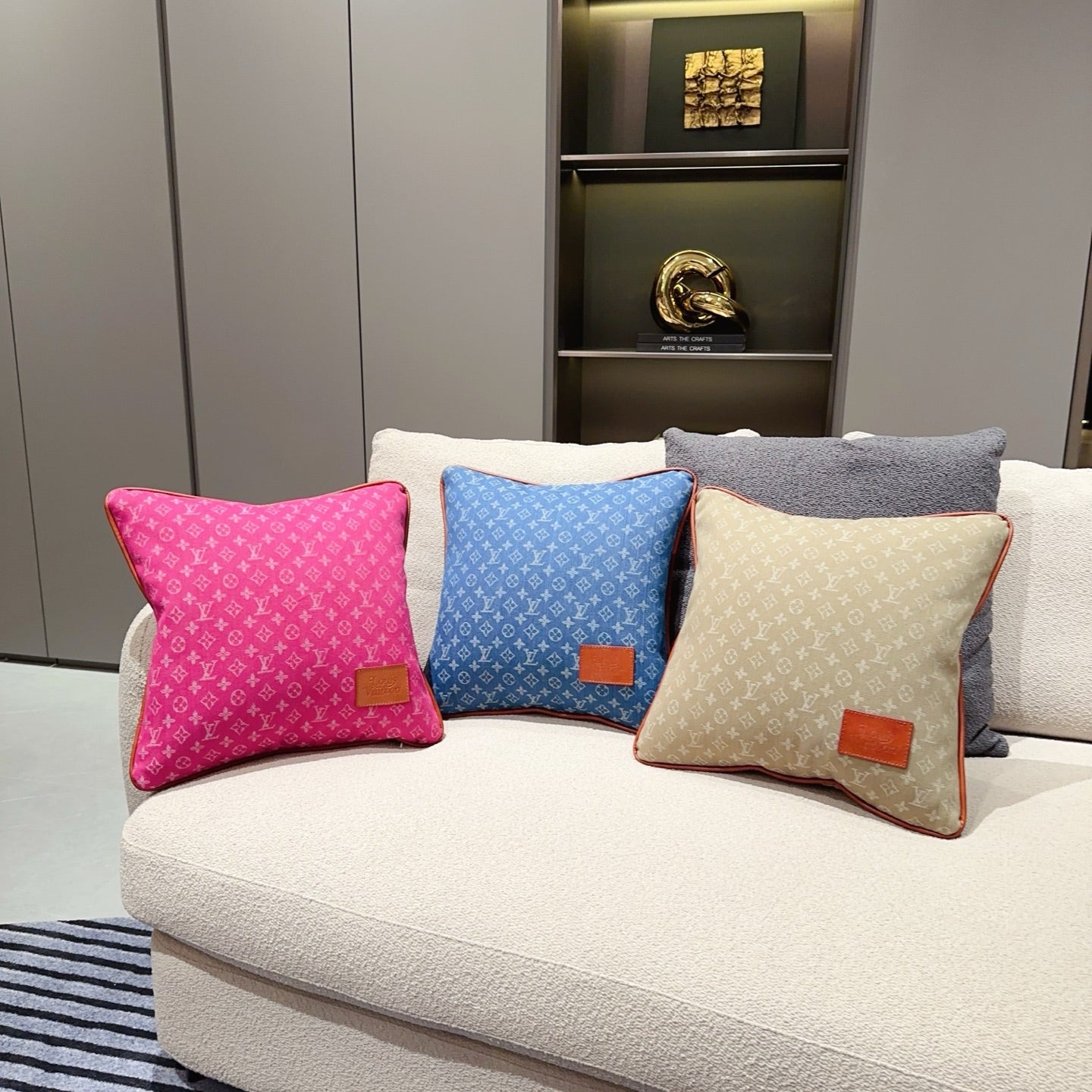 CUSTOM LV MONOGRAM PILLOW