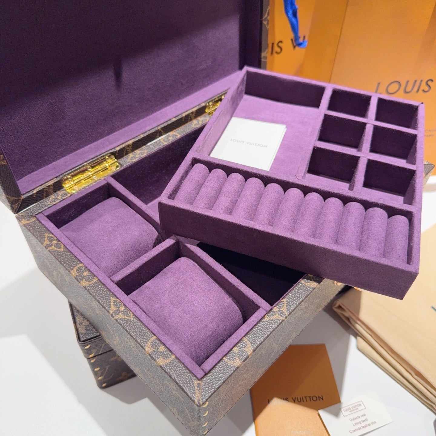 CUSTOM LV ACCESSORIES BOX (PURPLE)