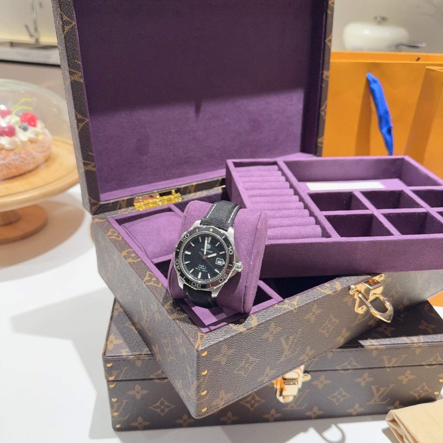 CUSTOM LV ACCESSORIES BOX (PURPLE)