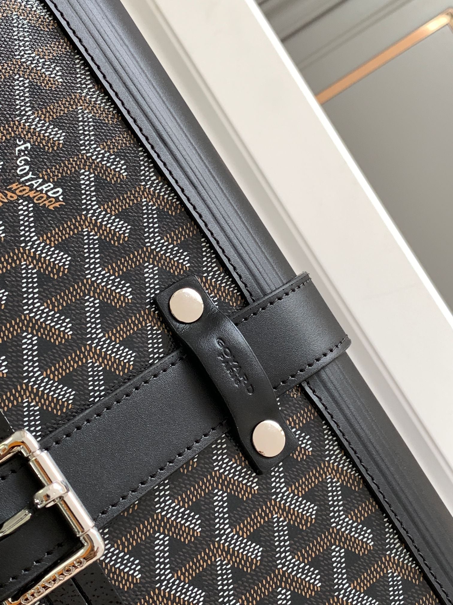 CUSTOM GOYARD 35L SUITCASE (BLACK)