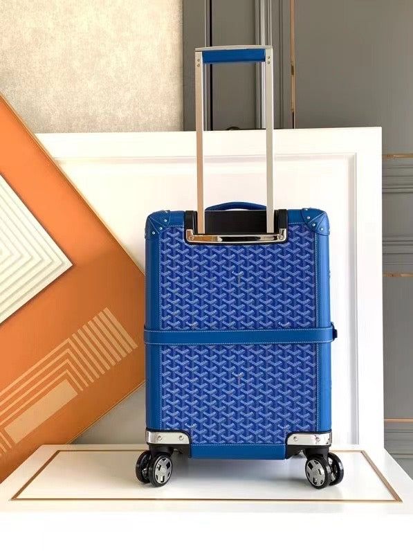 CUSTOM GOYARD 35L SUITCASE (BLUE)