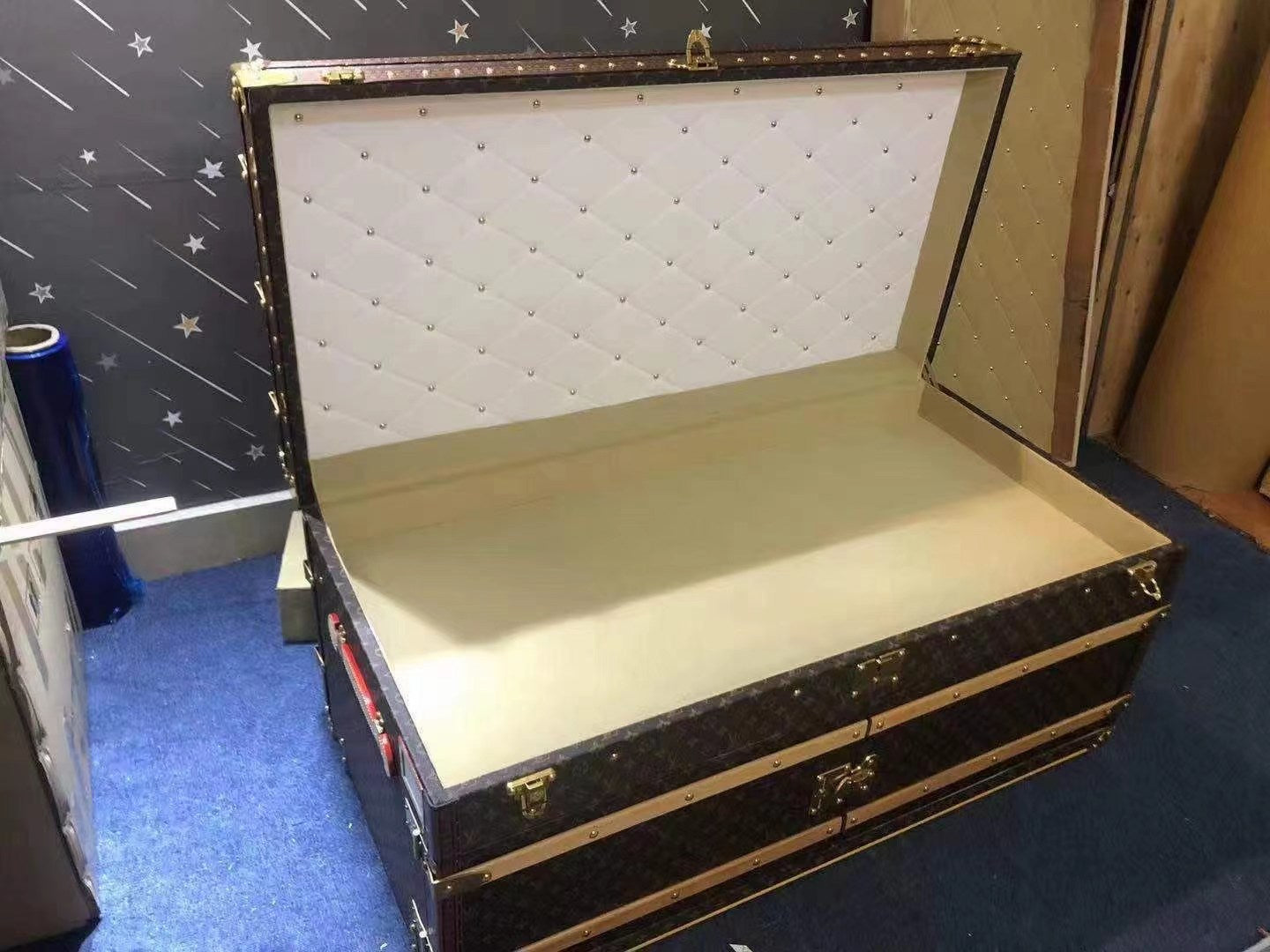 CUSTOM LV BROWN TRUNK (CABINET)