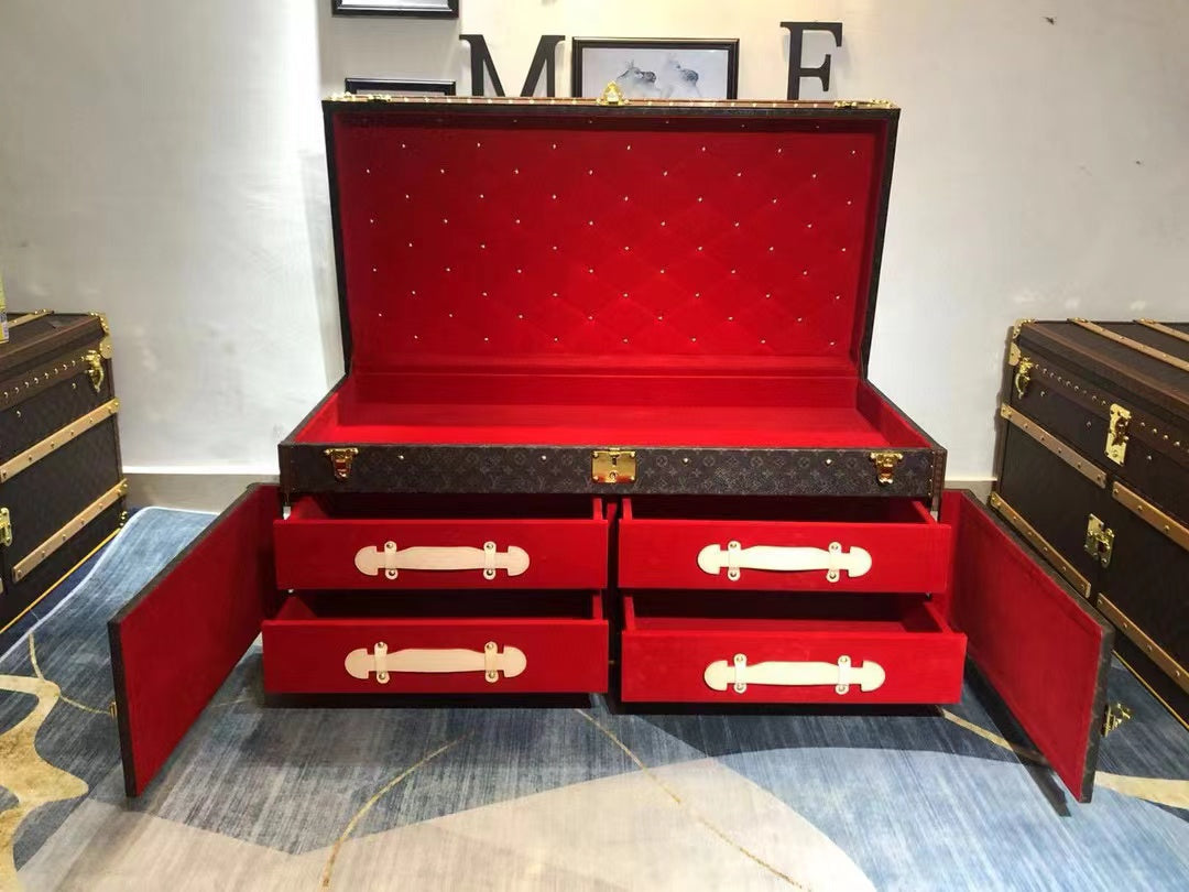 CUSTOM LV BROWN TRUNK (CABINET)