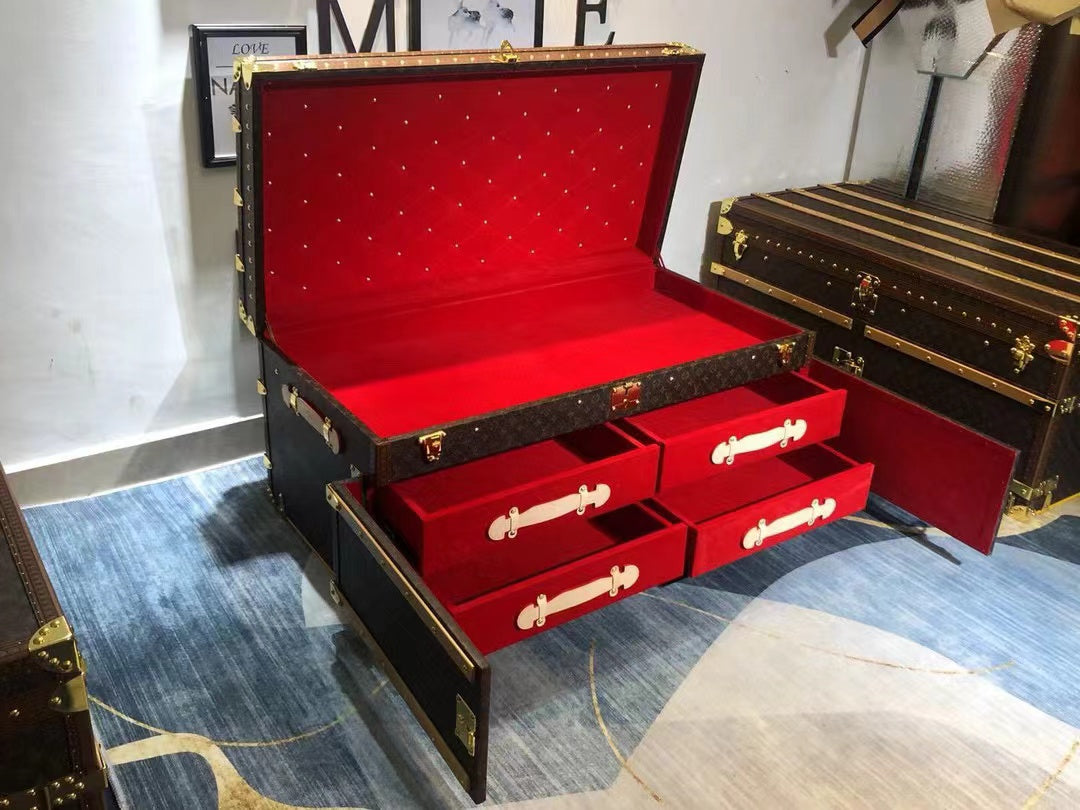 CUSTOM LV BROWN TRUNK (CABINET)