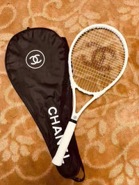 CHANEL WHITE TENNIS RACKET SET