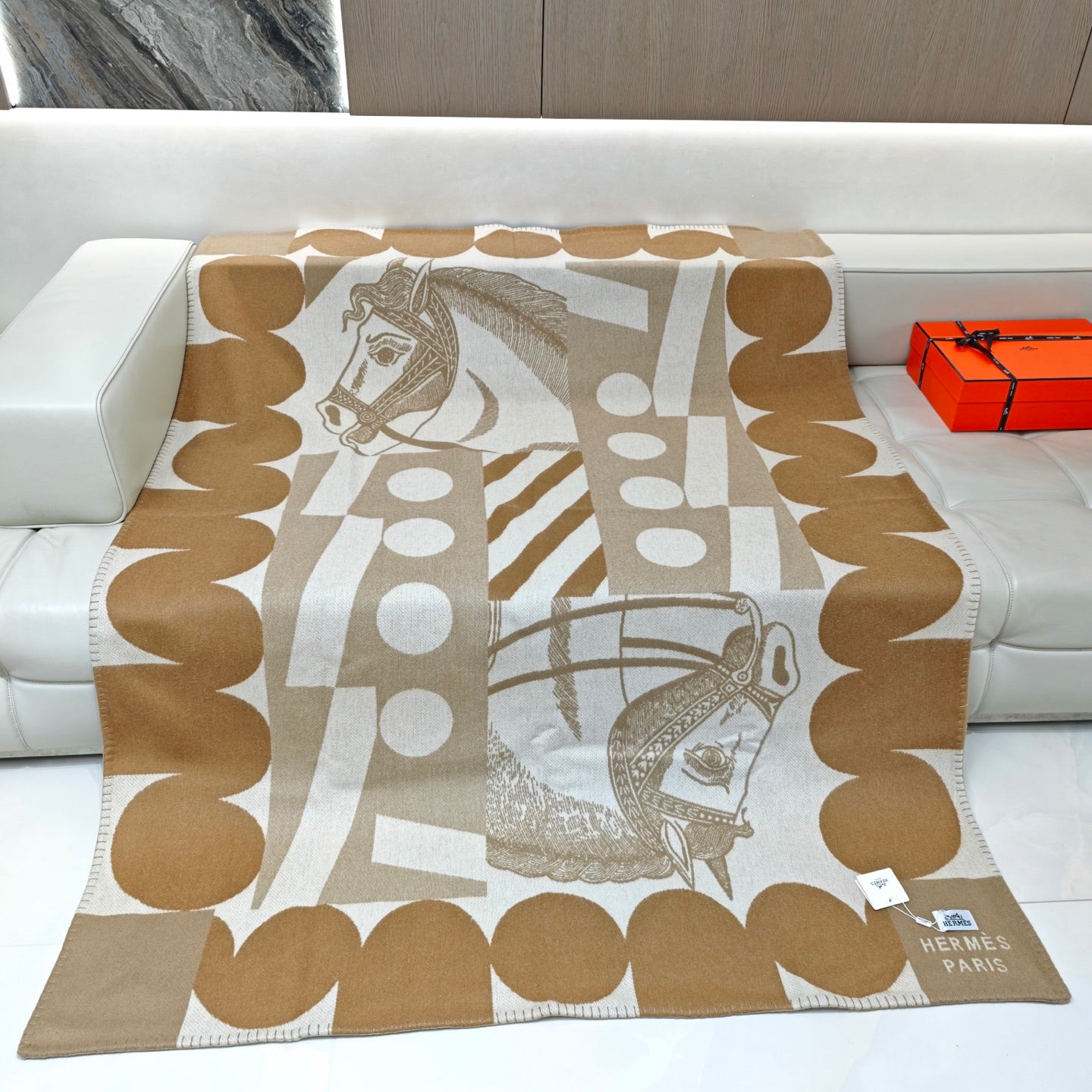 HERMES CHEVAL JOKER THROW BLANKET