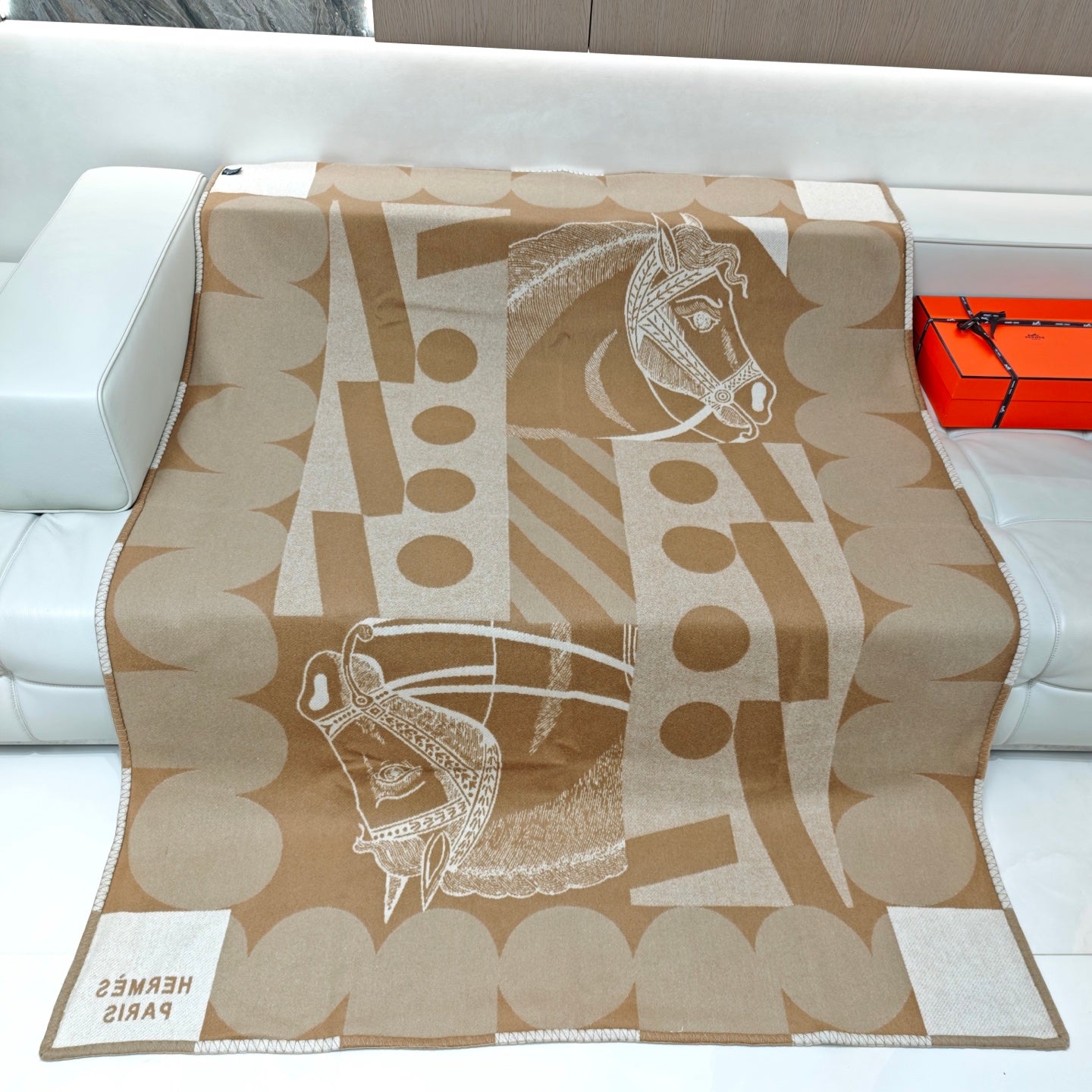 HERMES CHEVAL JOKER THROW BLANKET