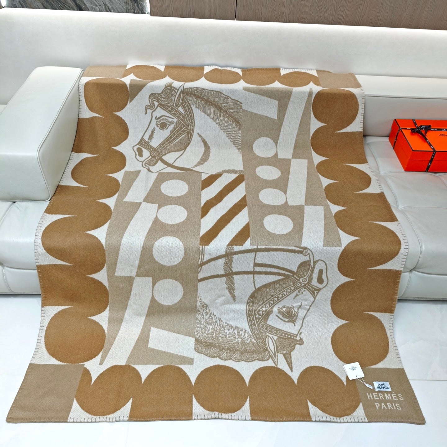 HERMES CHEVAL JOKER THROW BLANKET