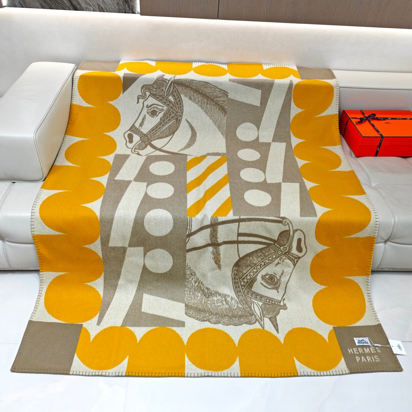 HERMES CHEVAL JOKER THROW BLANKET